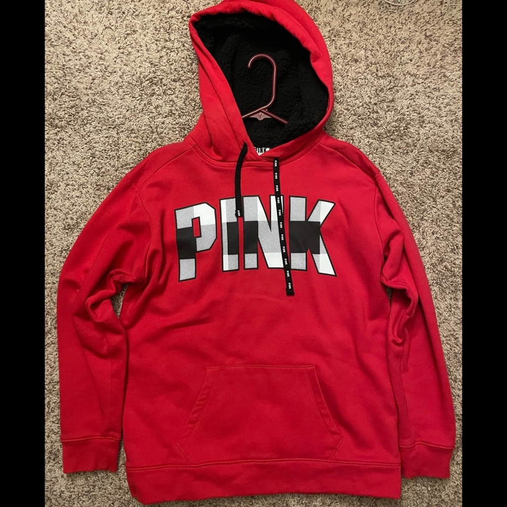 EUC Victoria’s Secret Pink Red Hoodie S